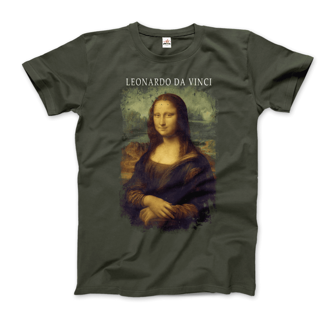 Art-O-Rama Shop - Wholesale Screen Printed T-Shirt - Unisex - Leonardo Da Vinci, Mona Lisa, 1503~1519 Artwork T-Shirt2