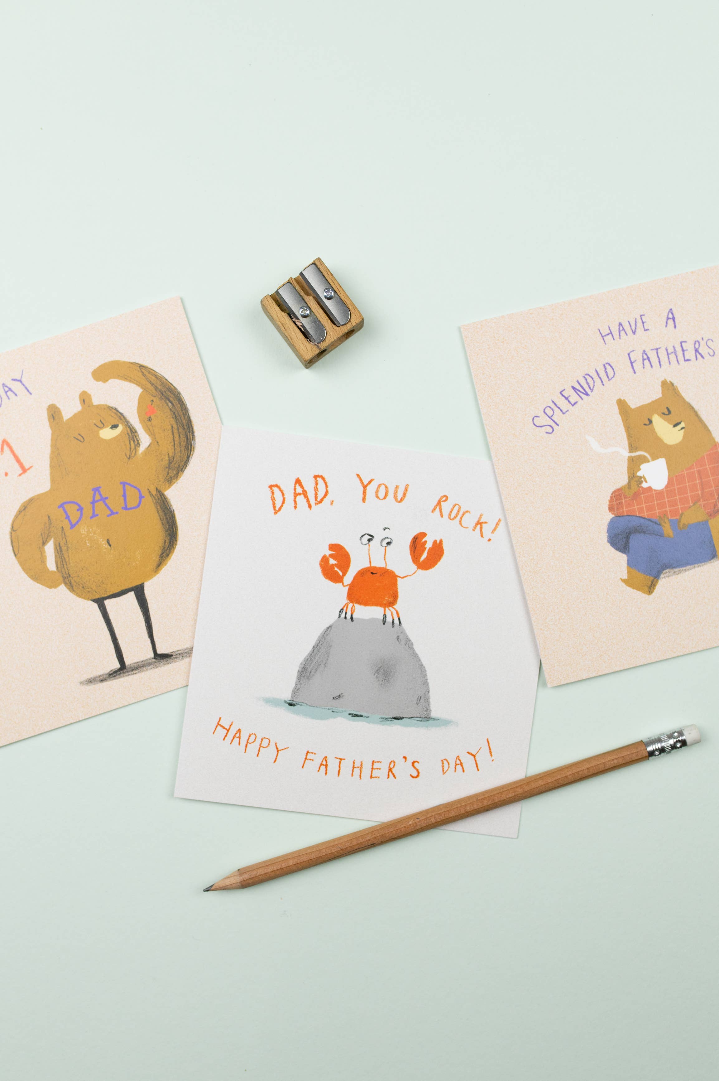 Meraki Greeting Cards - Wholesale Father's Day Card - YOU ROCK Father's Day Card1