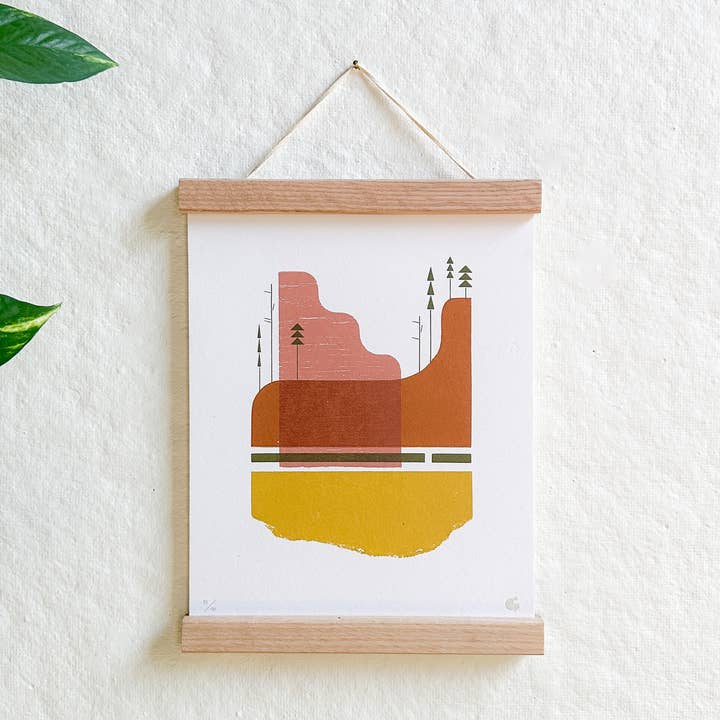 Impression Rolling Blooms, 8 x 10 pouces pour la vente par Gingerly Press