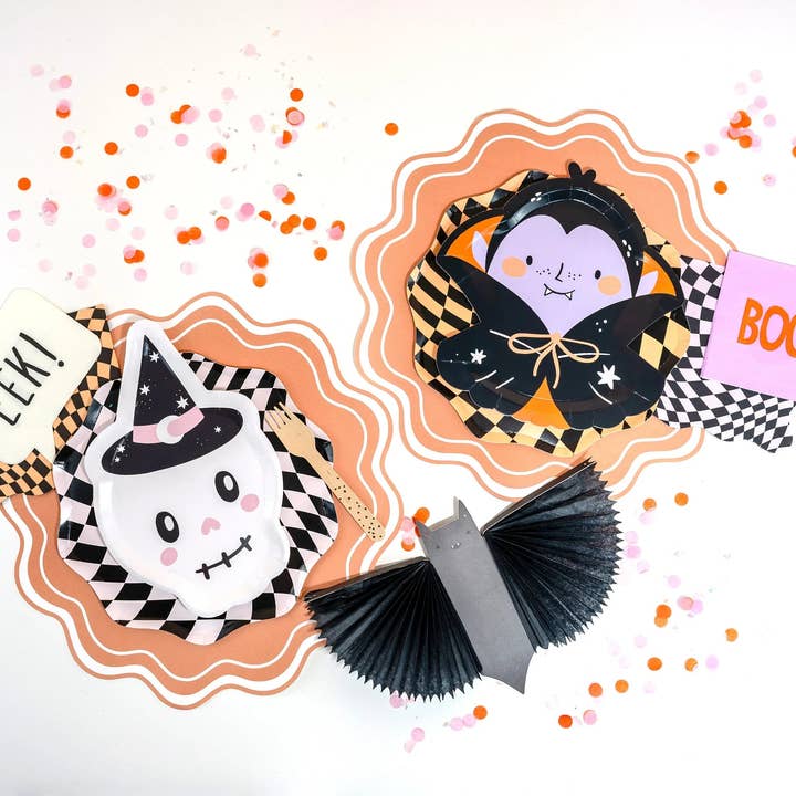 Gatherings by Curated Paperie – Engroshandel Engangdækkeserviet – Orange bølget kammusling papir dækkeservietter8