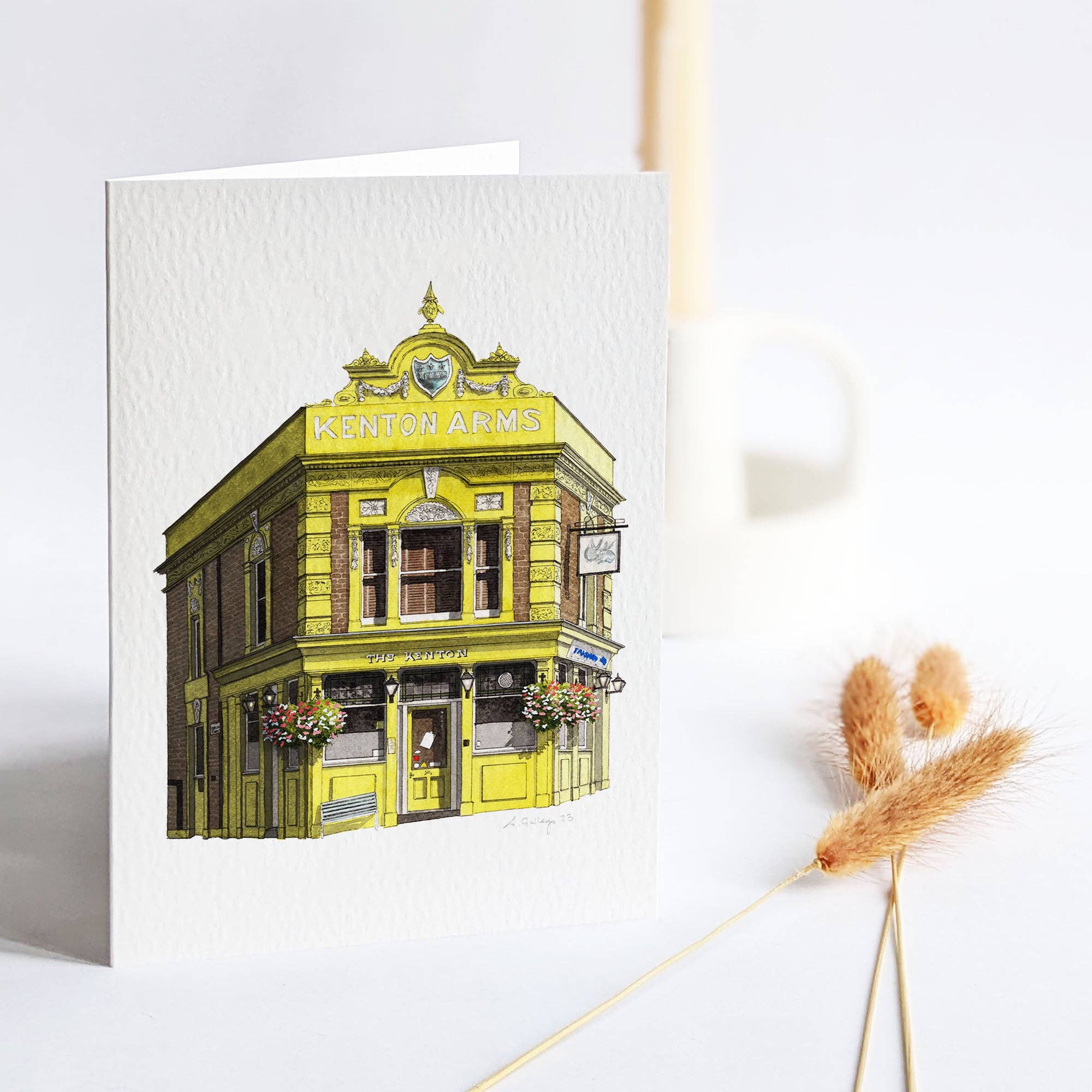 Ana Gallego Illustrations – wholesale Everyday greeting card – Hackney - The Kenton - Greeting card with envelope - Homerton2
