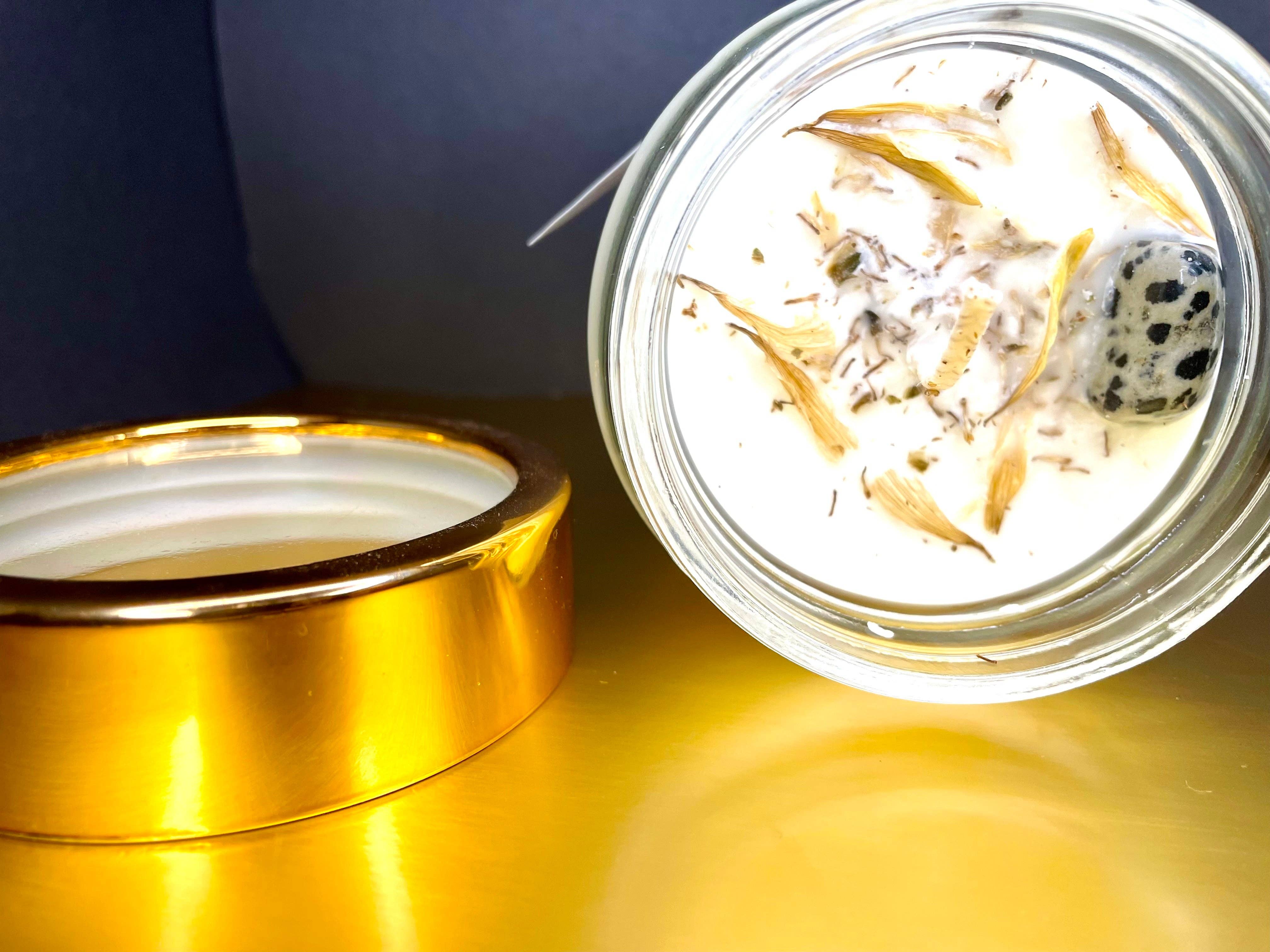 Lit Life Creations – wholesale Jar/filled candle – Breakthrough 12 oz Meditation Candle1