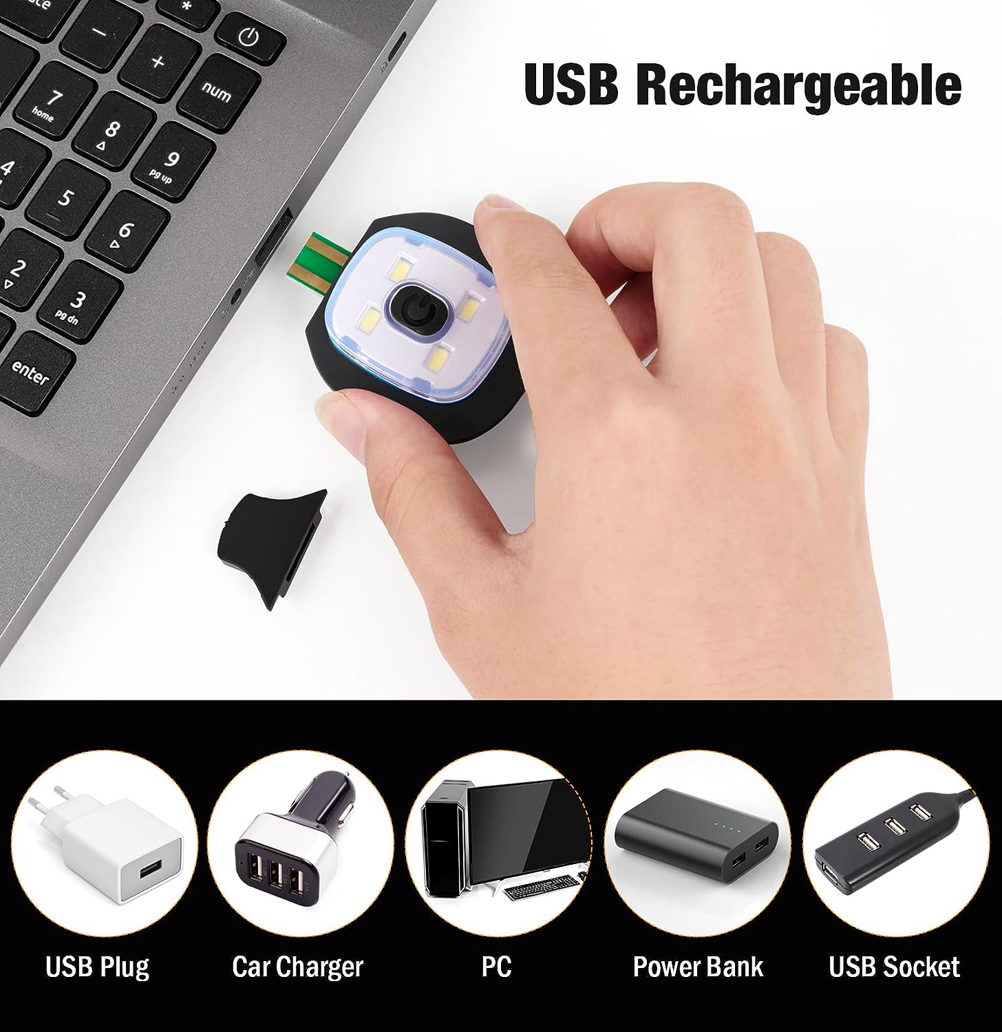 K & S WHOLESALE INC - Wholesale Beanie - Unisex - ASK Beanie Hat with LED Light 24 CT Loose/Refill - Orange5