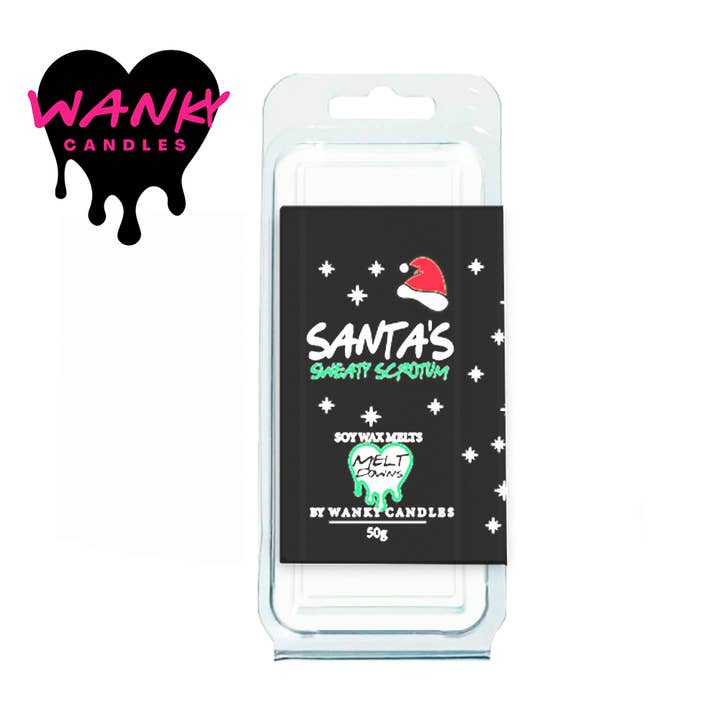 Cheeky Chops Cards & Wanky Candles – wholesale Wax melt – Wax Melt - Soy wax - Santa's Sweaty Scrotum - MDWM14