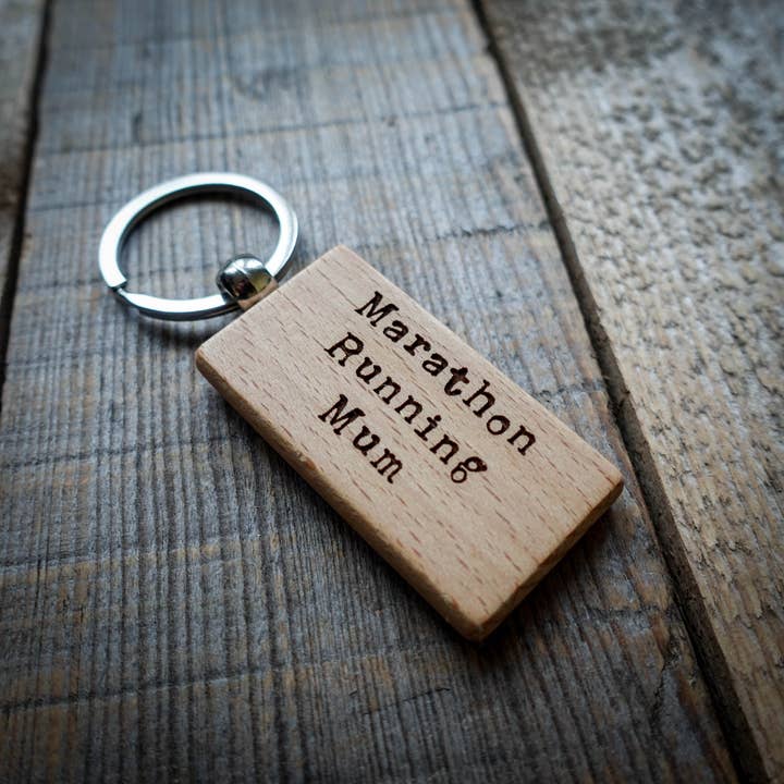 EllieBeanPrints - Wholesale Keychain - Unisex - Marathon Running Mum/Dad Key Ring | Running KeyringÂ