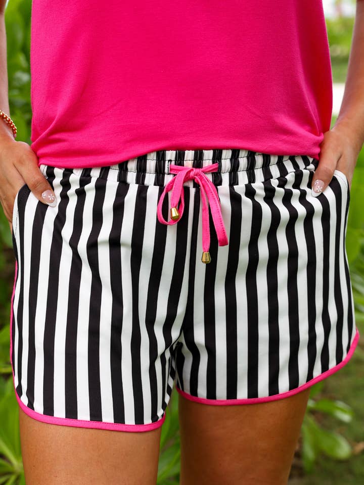 Rosemary Stripes Everyday Shorts for wholesale by Jess Lea