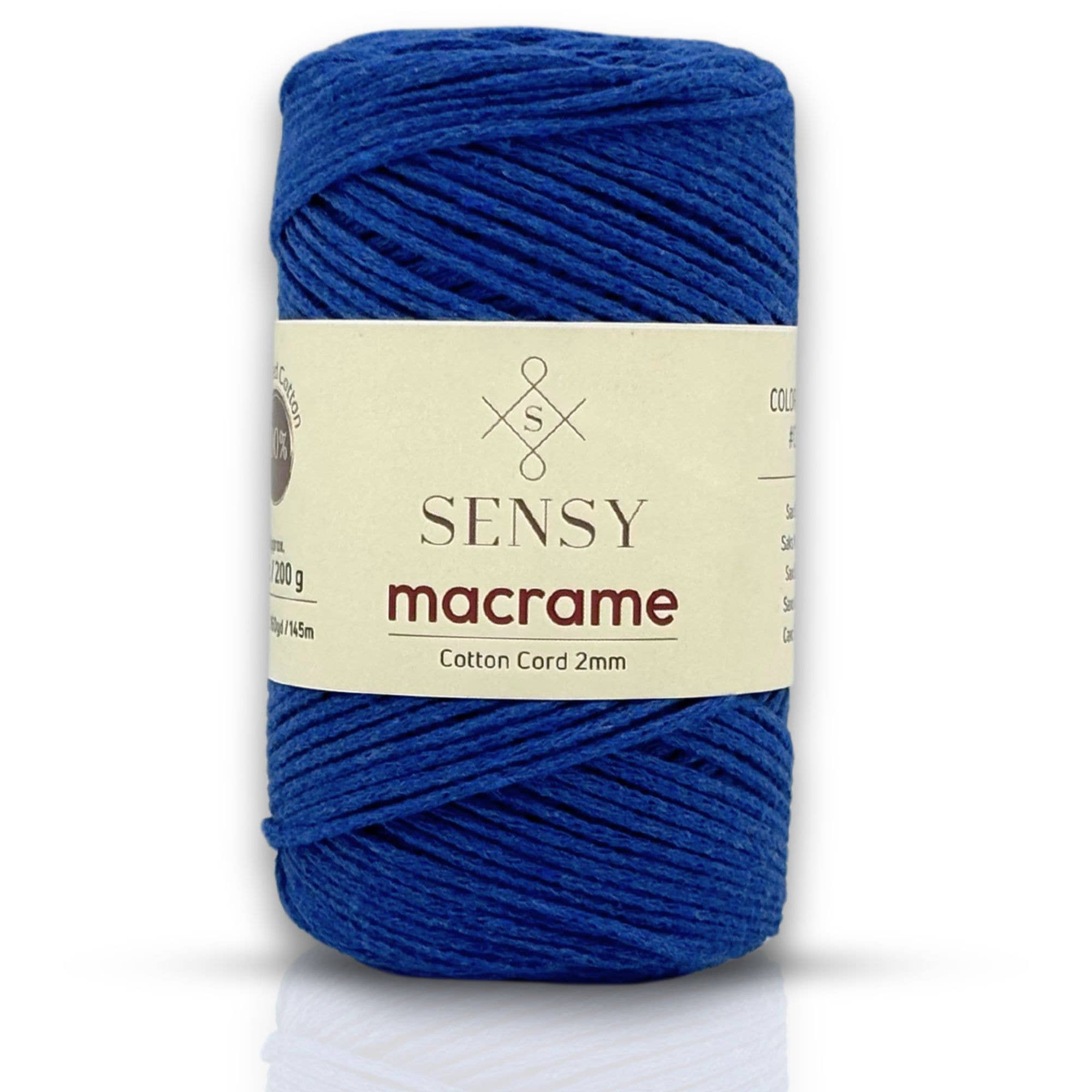Sensy - Wholesale Yarn - Sensy Premium 2mm - 160 yards 100% Recycled Cotton Macrame Cord26