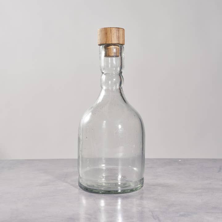 Clear Glass Bottle with Topper | Decanter | Handblown and other Purchase Wholesale crush wine. Free Returns & Net 60 Terms on Faire trending on Faire.