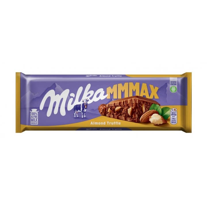 Global Bite Co - Wholesale Chocolate Bar - Milka Max Almond Truffle 300g (Austria)