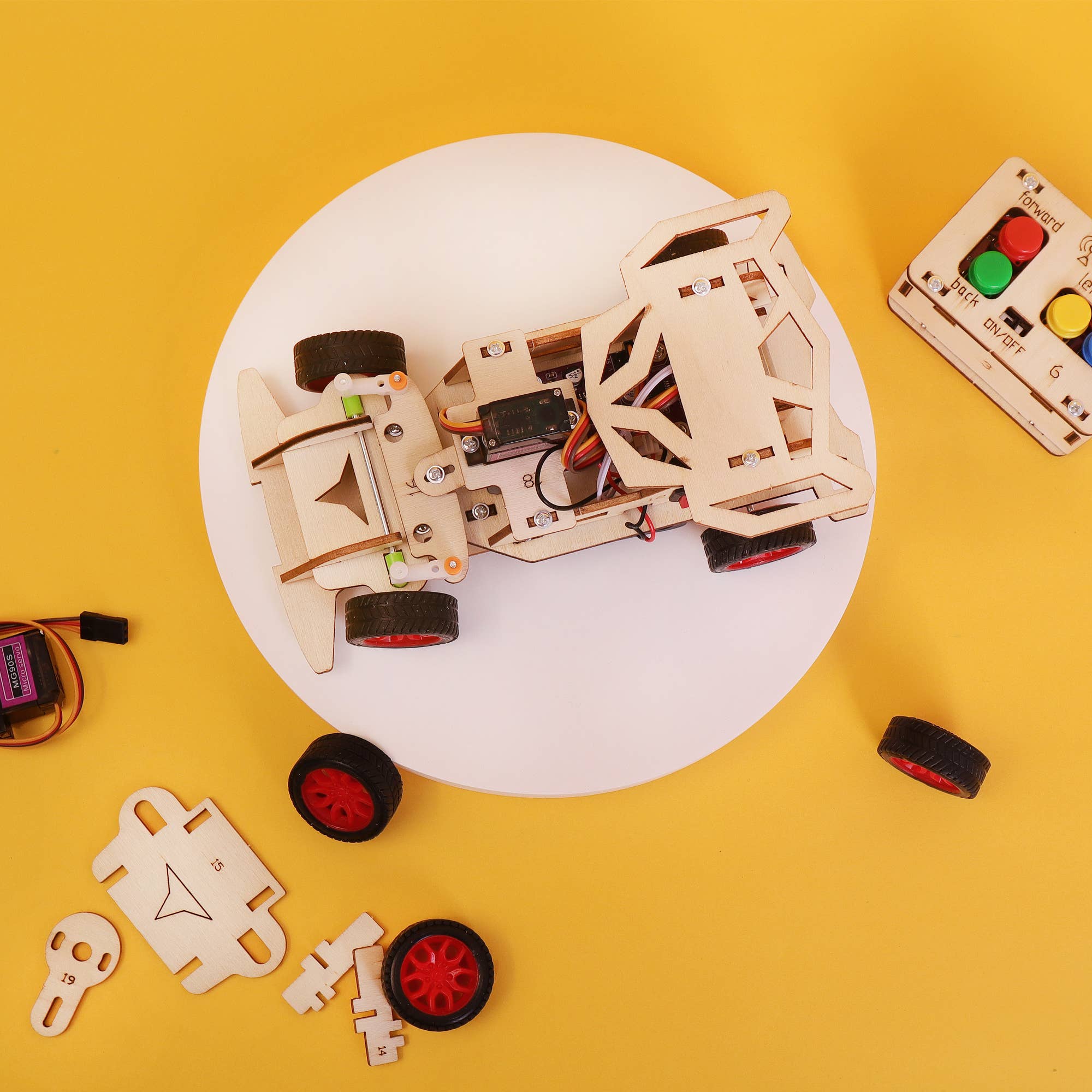 Kitsville – Großhandel Bastelset – Kinder – Bausatz für ferngesteuertes Auto, pädagogisches STEM-Spielzeug3