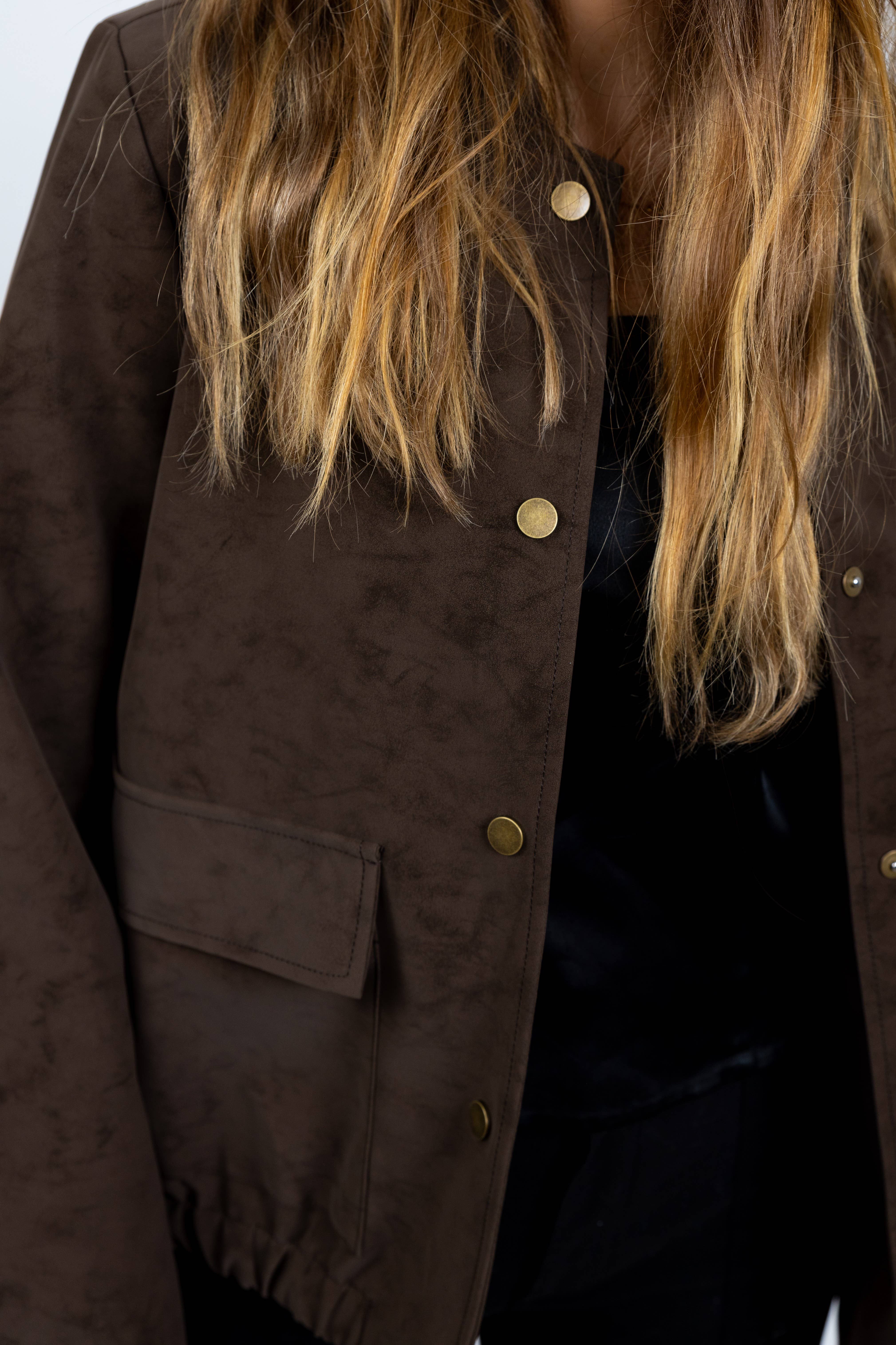 KZELL PARIS - Vente Veste – femme - VESTE BLOUSON EFFET DAIM IMPERMÉABLE7