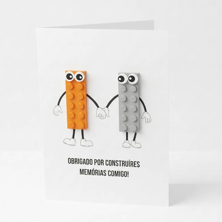 Vykort gjort av Lego-bitar - Kärlek - modell 3 för wholesale av BRICKS