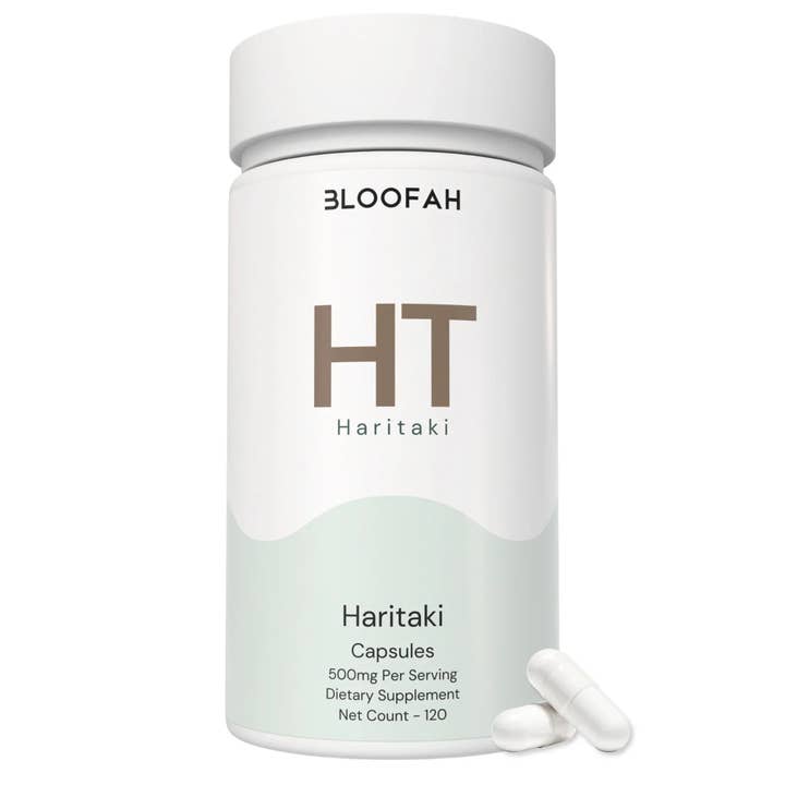 Bloofah HT – Haritaki Kapseln 500mg | Unterstützung für Verdauung und Darmbalance (120 Kapseln) für den Großhandel von Bloofah