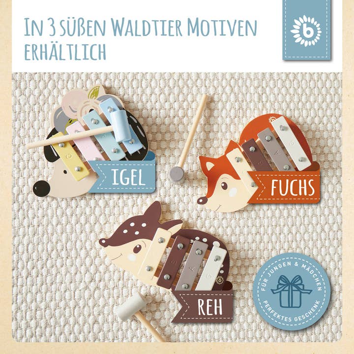 Bieco Spielwaren - Wholesale Musical Toy - Kids & Baby - Mini Xylophone Hedgehog8