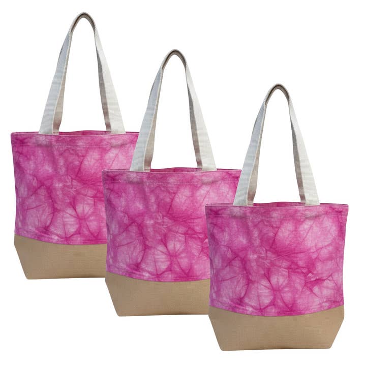 Saco de Algodão Tingido com Juta Ecológico Reutilizável por atacado de Lungta Imports