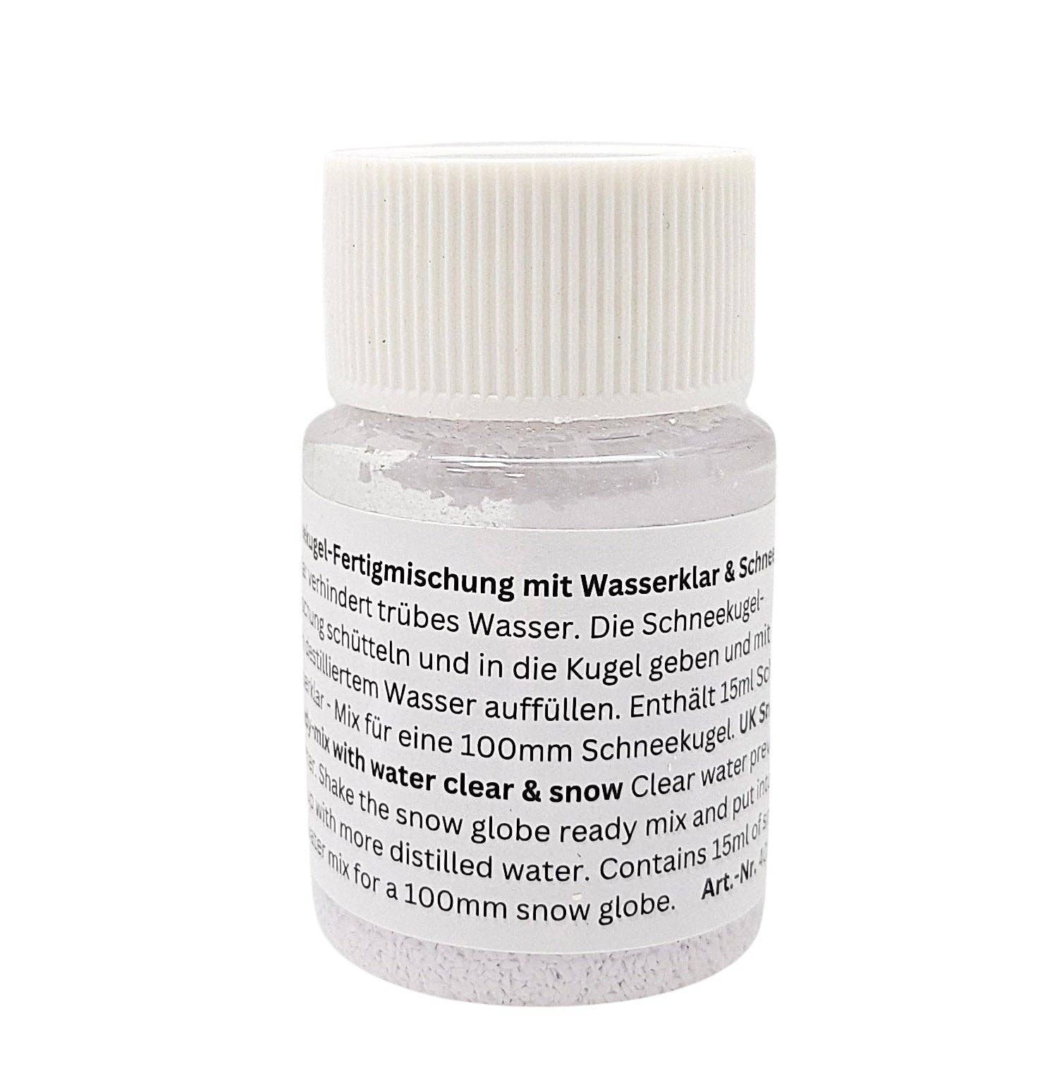 Schneekugelhaus - Wholesale DIY Craft Kit - Snow globe ready mix with clear water & fine snow4