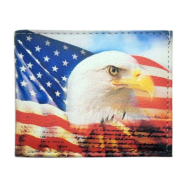 "American Bald Eagle" Wallet for wholesale by Bronze Baboon