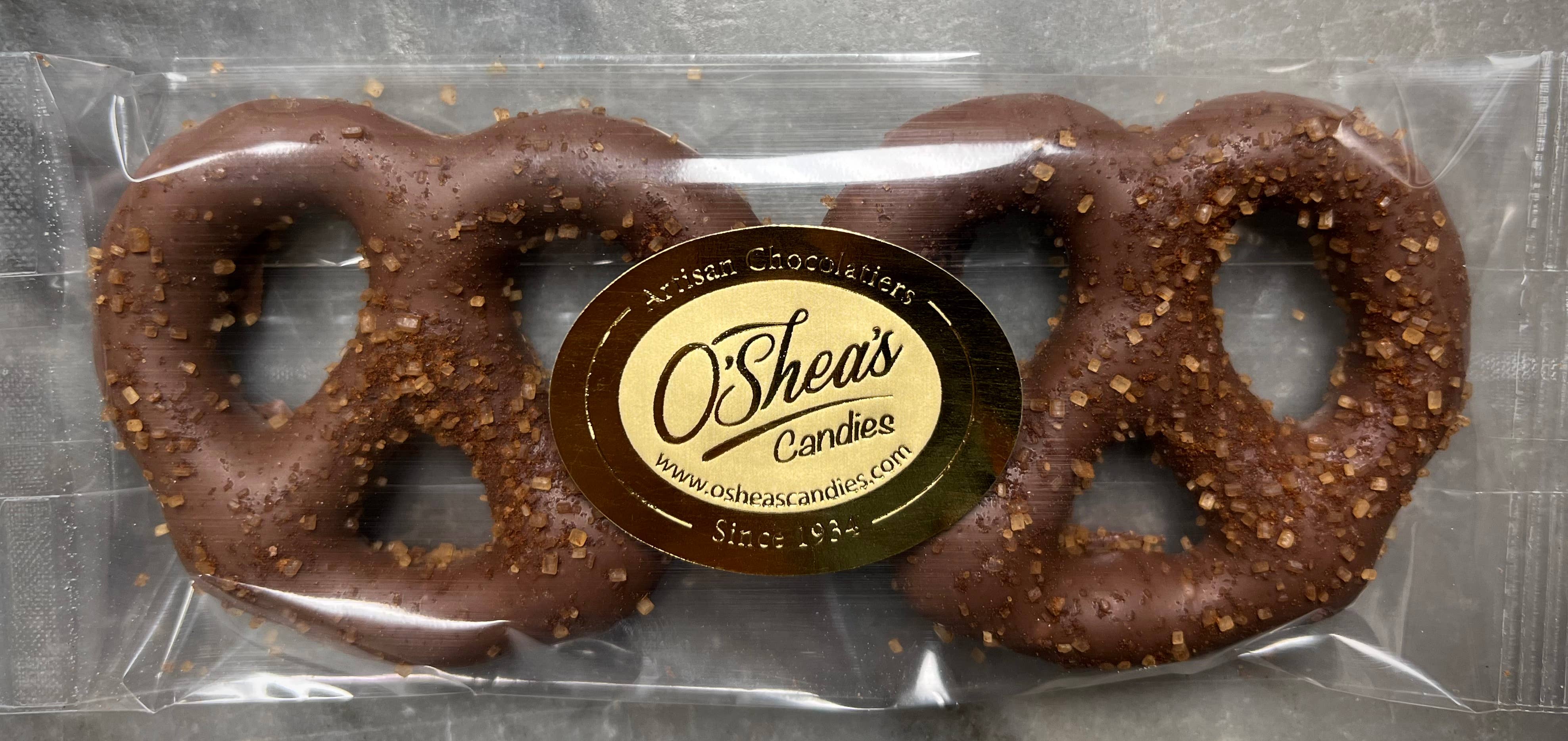 O'Shea's Candies Sweet Shop - Wholesale Pretzels - 2PK NEW Cinnamon Sugar Milk Choc. Pennsylvania Pretzels 🥨1