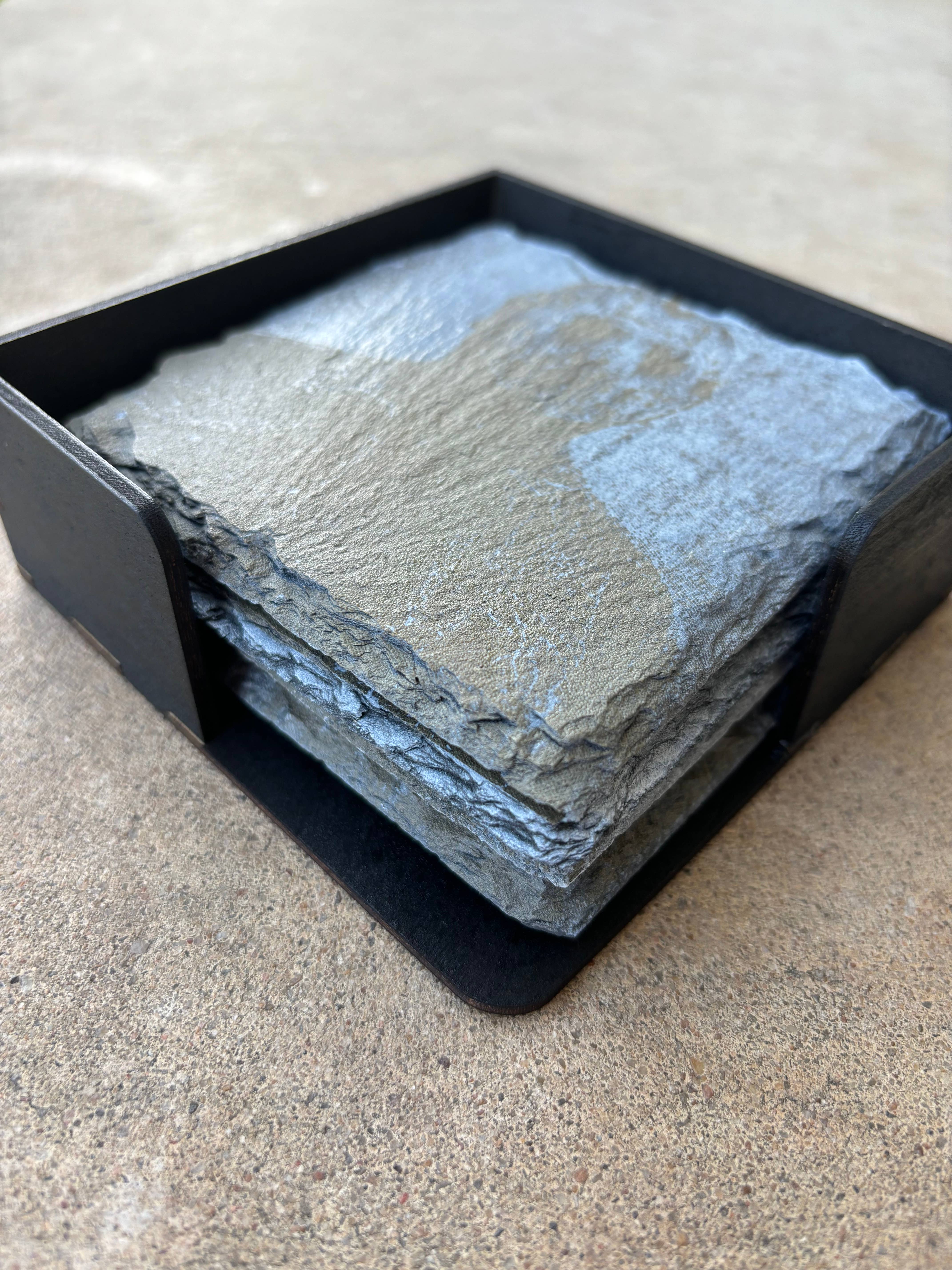 Wood’N Sass - Wholesale Coasters - Horror Themed Engraved Slate Coasters Set of 4 Halloween 1