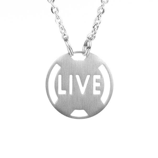 Collier LIVE - Acier inoxydable pour la vente par ATHLETE INSPIRED, Inc.
