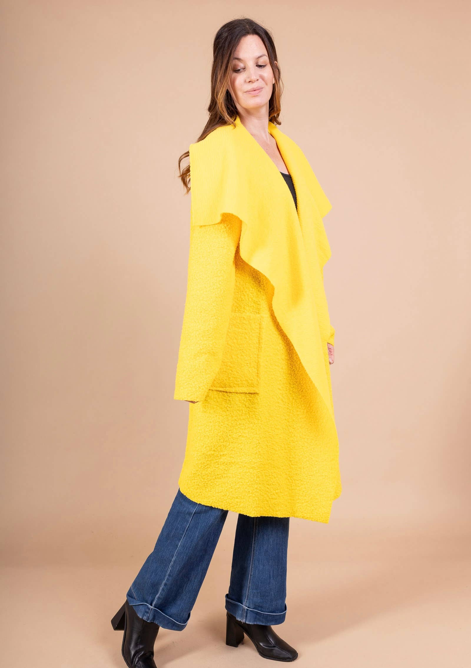 LINEN & COTTON HOUSE - Vente Manteau – femme - VESTE BOUCLETTE MATIERE RESPONSABLE + SIZE  35122 83