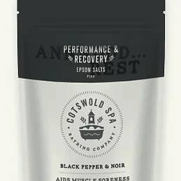 Cotswold Spa Bathing Company - Wholesale Bath Salts - Performance & Recovery 1kg Luxury Epsom Salts with Noir2