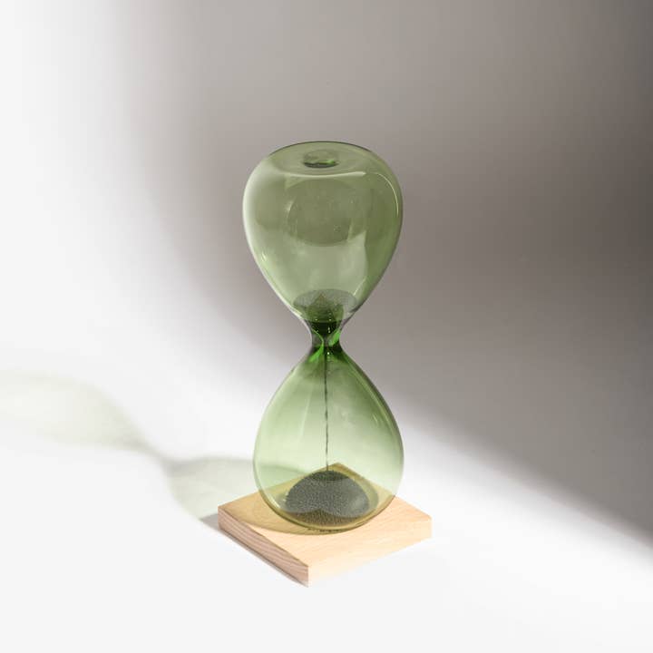 L'expressionist - Wholesale Decoratief bord/schotel/kom - Groene magnetische zandloper