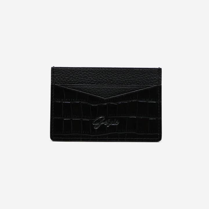 Genuine Croc Leather Slim Card Case for wholesale by Gernie NYC