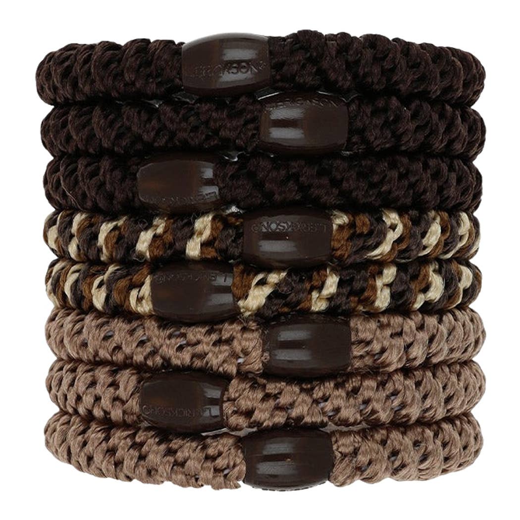 France Luxe/L. Erickson – Engroshandel Hårbånd - Dame – Grab & Go Hestehalebindere - Sæt med otte66