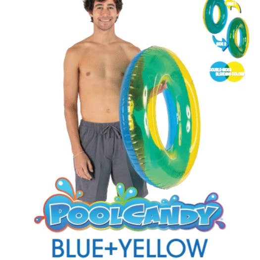33" Pool Tube - Translucent Yellow/Blue for wholesale by PoolCandy