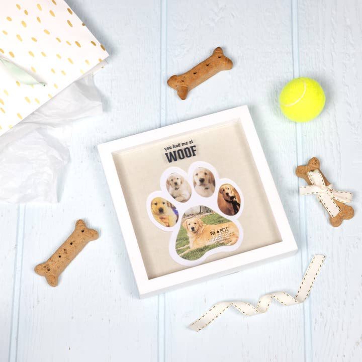 Pavilion - Wholesale Picture Frame - Woof - 9" Pawprint Shadowbox Frame3