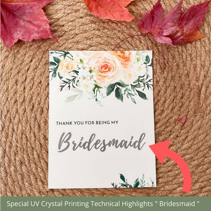DrifWoo - Wholesale Wedding card - Bridesmaid Card with Clear Envelope & Seal – 2 Styles3