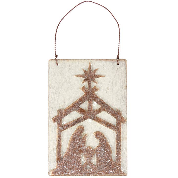 Primitives by Kathy - Wholesale Ornament - Holy Night Nativity Ornament