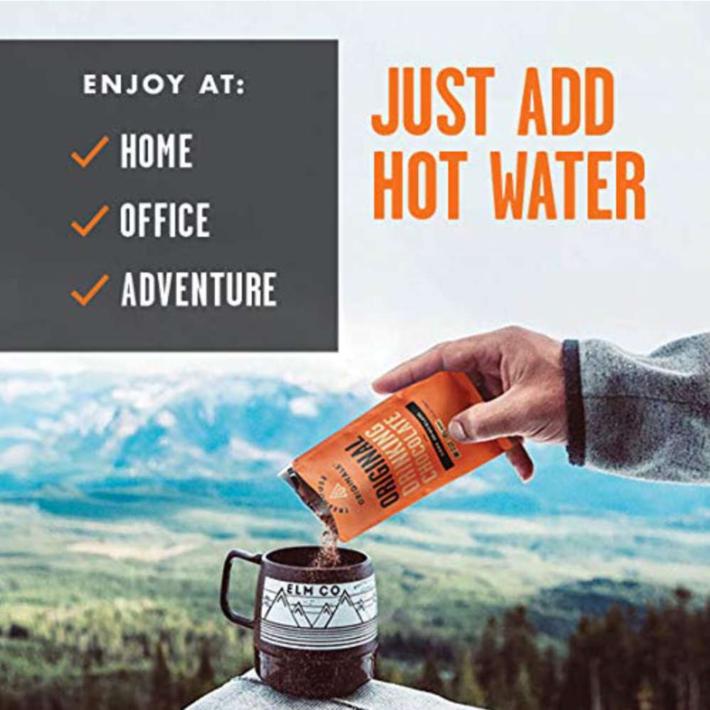 Treehouse Originals - Vente Préparations/kits pour chocolat chaud - Chocolat Chaud Vegan Original Bio Gourmet, Portion Individuelle4