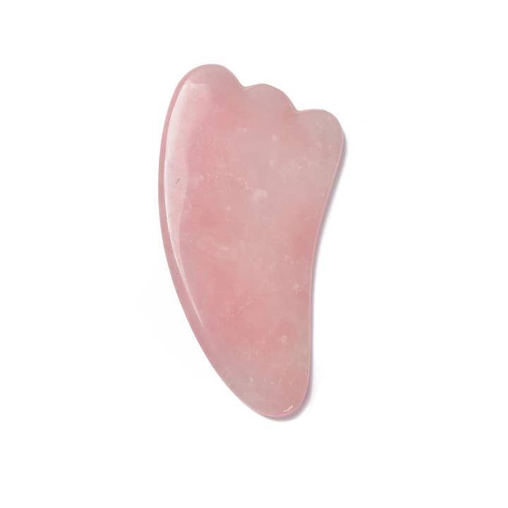 CRCBEADS - Wholesale Gua Sha Tool - Clear Quartz / Rose Quartz Gua Sha Massage Stone Tool Size55x105mm Sold by Piece6