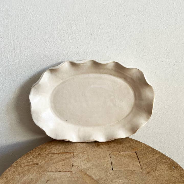 Serveringsfad med rynkekant for engroshandel hos Salto