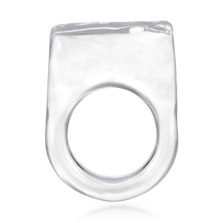 Klar glasring - Størrelse 7 for engroshandel hos Roxann Astra Slate