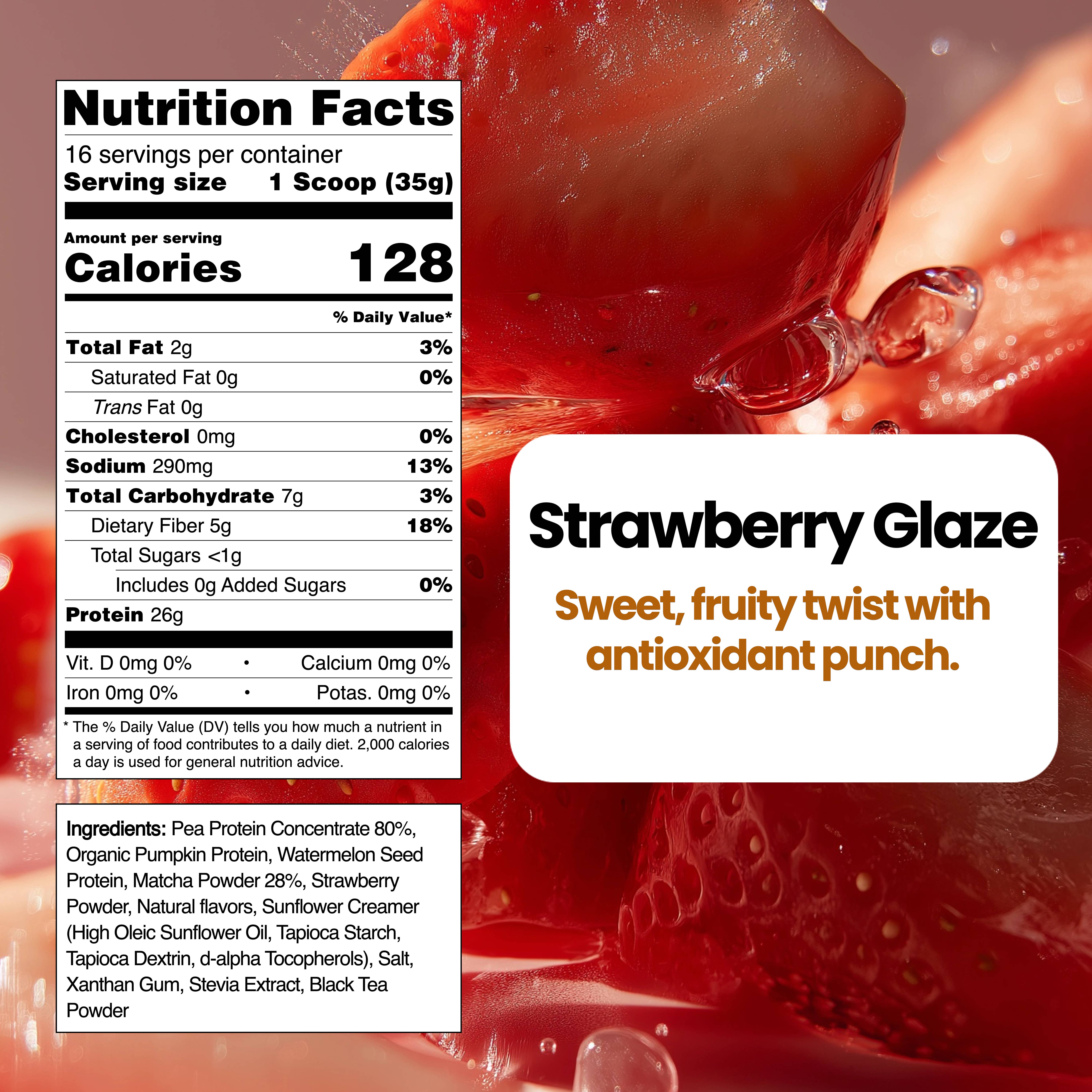 Little Ways - Wholesale Protein/Superfood Powder - “Strawberry Glaze” Matcha Protein3