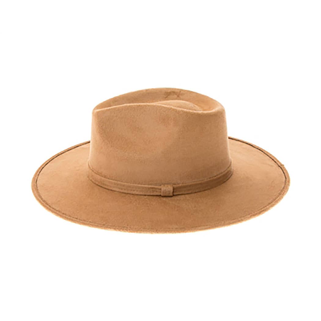 AdornWise - Wholesale Fedora – Women’s - Premium Vegan Suede Rancher Hat with Stiff Brim4