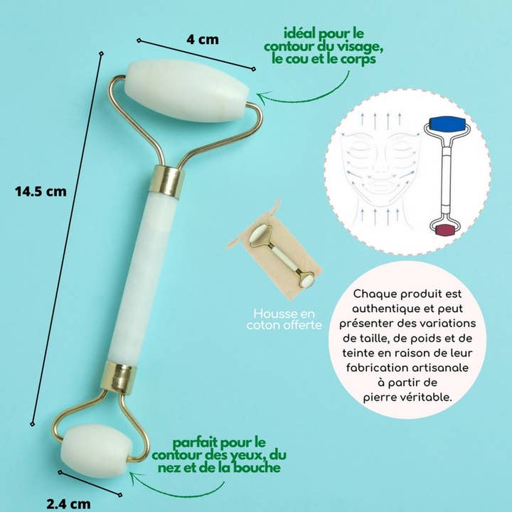 Zen'Arôme - Wholesale Face/beauty roller - Natural Stone Face Roller Massager | 3 Models15