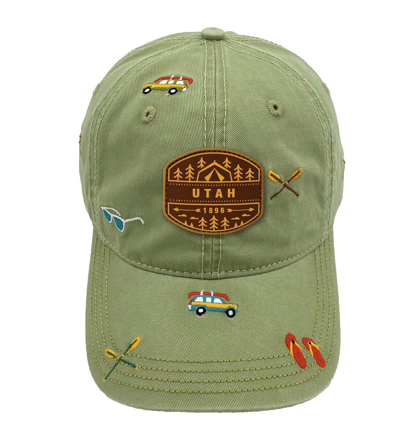 Northern Icons Creations INC - Wholesale Baseball Cap - Unisex - Utah Adventure Baseball Cap – Outdoor Embroidered Camping & Canoeing Design Hat for Travelers0