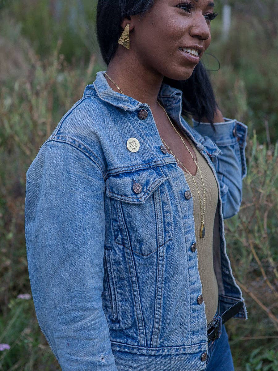 Fair Anita - Wholesale Lapel Pin/Button - Pronoun Pins - Brass9