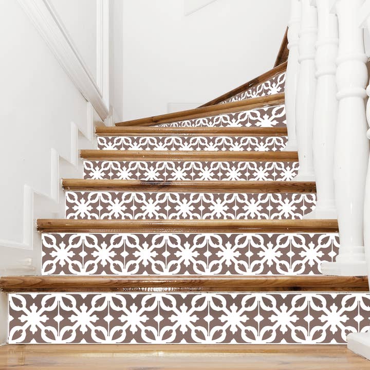 Vinilo adhesivo beige CASTIGLIONE para contrahuella para venta al por mayor de Le Grand Cirque