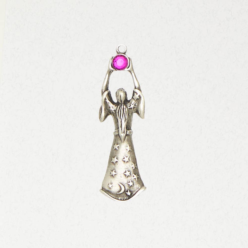 Nirvana LLC – Pendente/pingente individual por atacado – Colar Pendente de Estanho Wicca - Invocação da Lua0