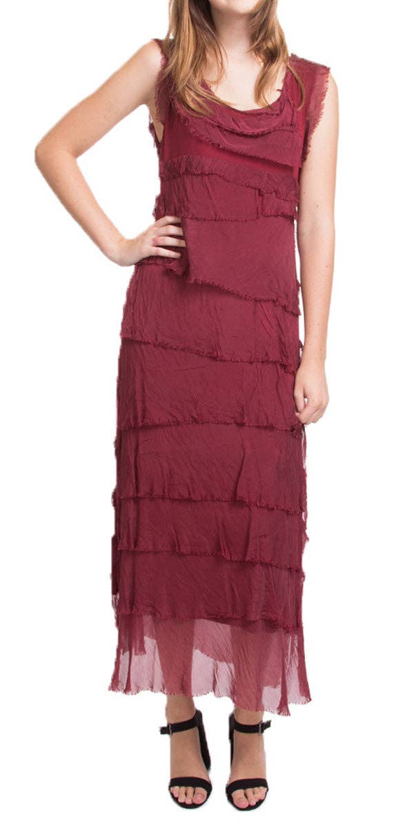 Gigi Moda - Wholesale Dress - Women's - Full Length Ruffle Dress41