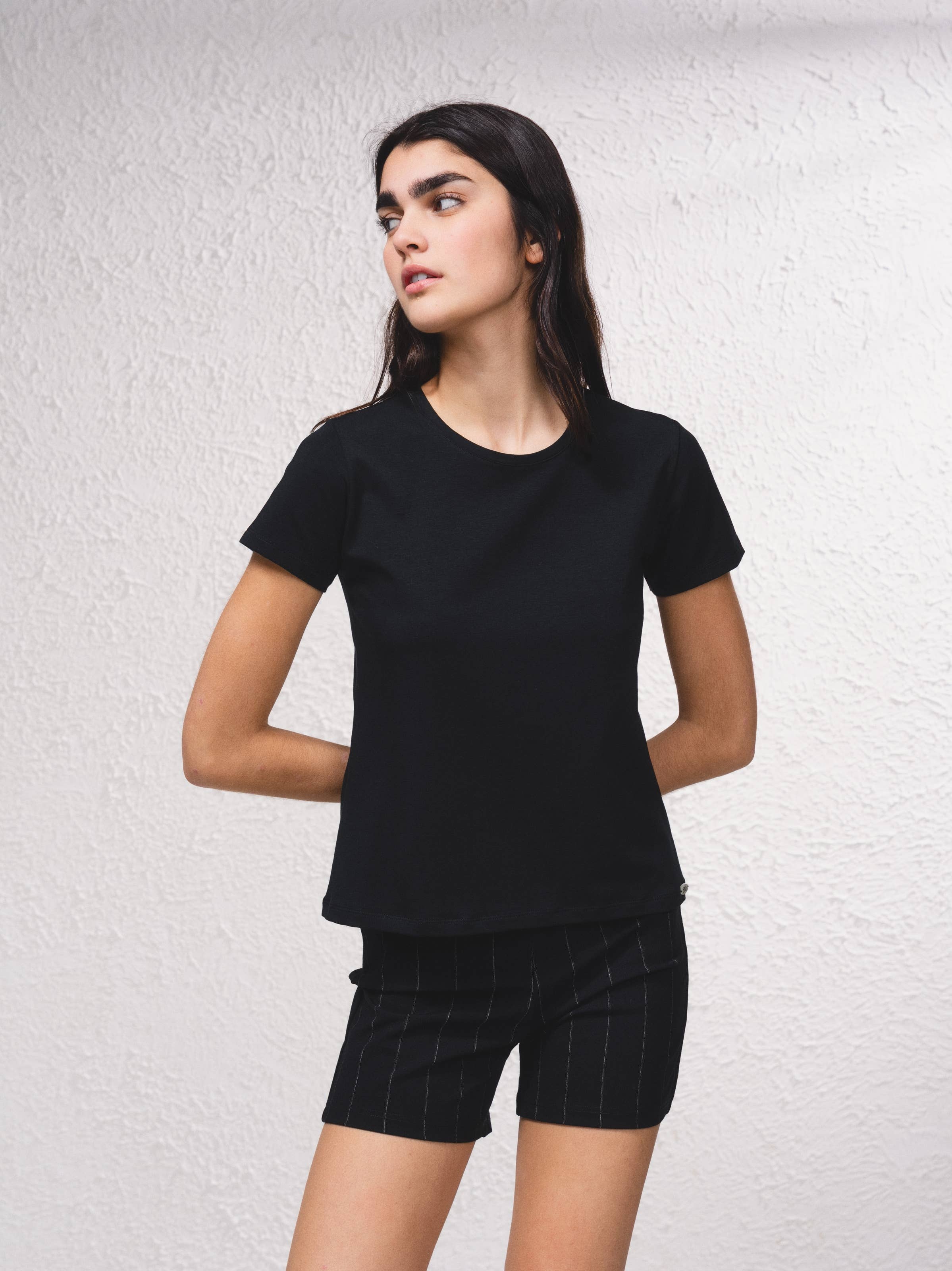 SMF - Wholesale T-shirt (Zonder tekening) - Dames - 254530 - Basic T-shirt met korte mouwen5