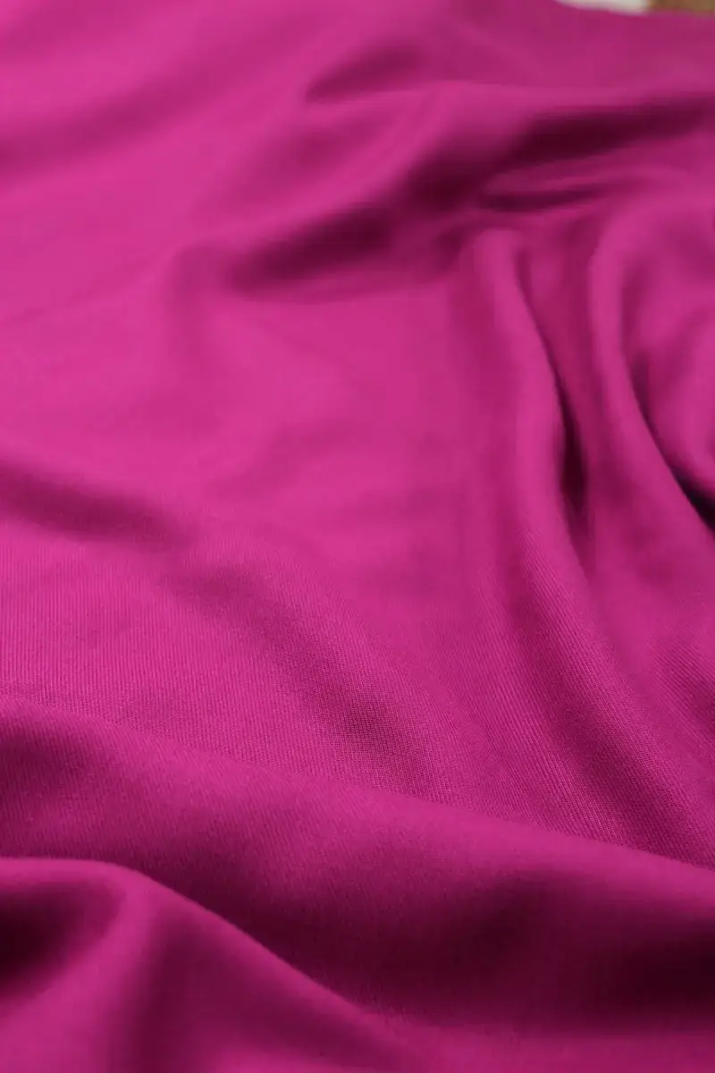 Eglantine et Zoé - Wholesale Fabric - Ecovero Pink Magenta Viscose Twill Fabric12