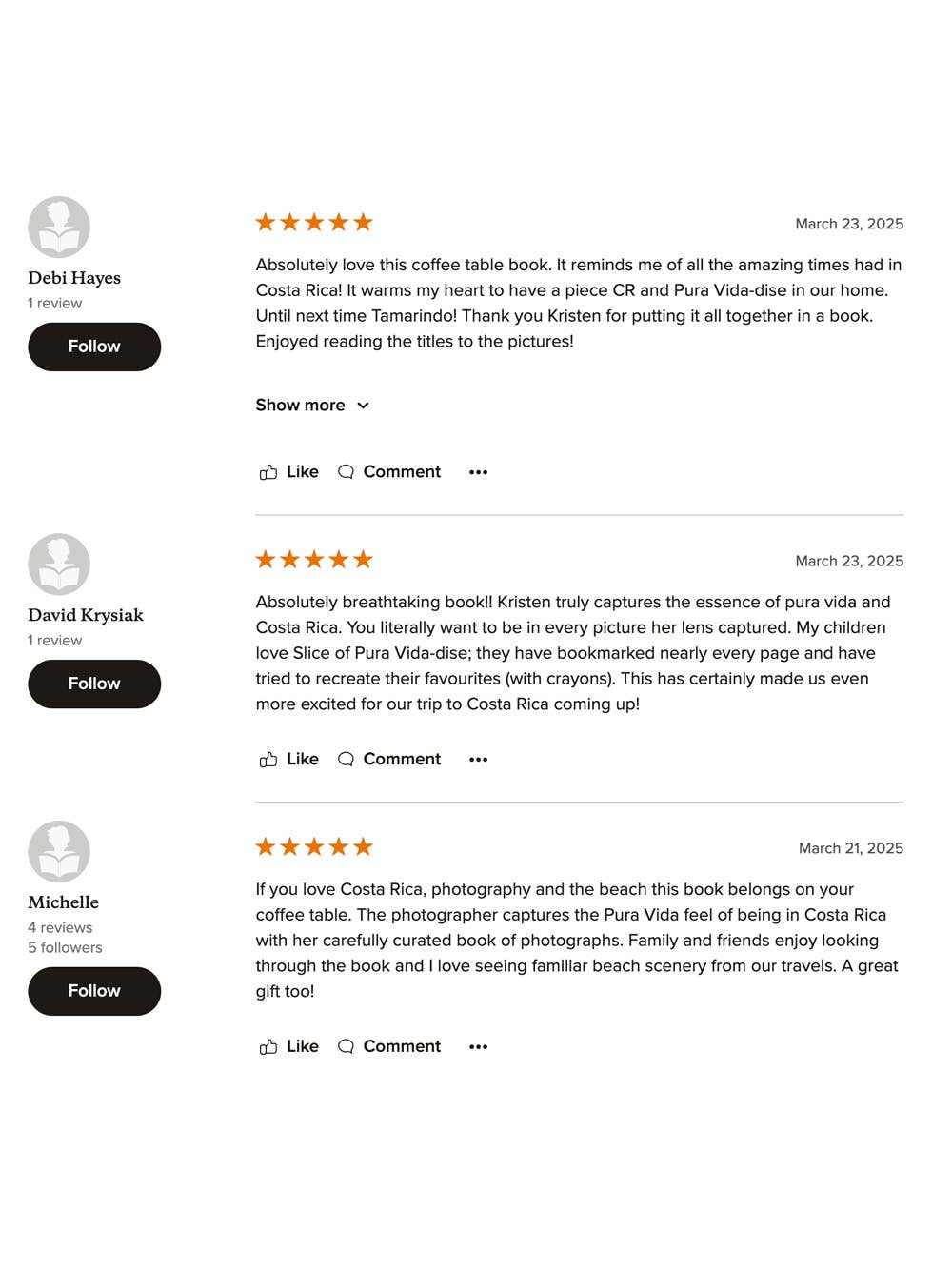 The Sunset Shop - Wholesale Display Book - Costa Rica Coffee Table Book - SLICE OF PURA VIDA-DISE16