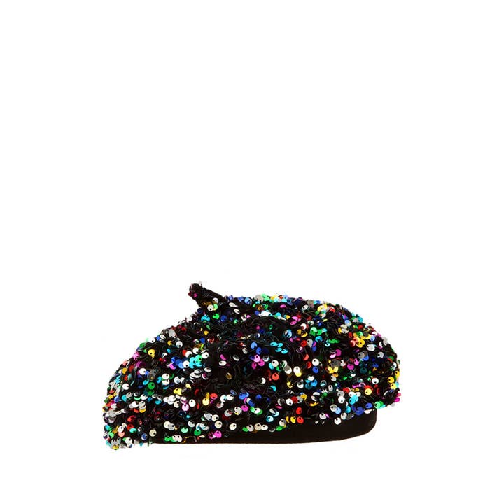 anbfashion – Großhandel Baskenmütze – Damen – Glitzernde Baskenmütze mit Pail3