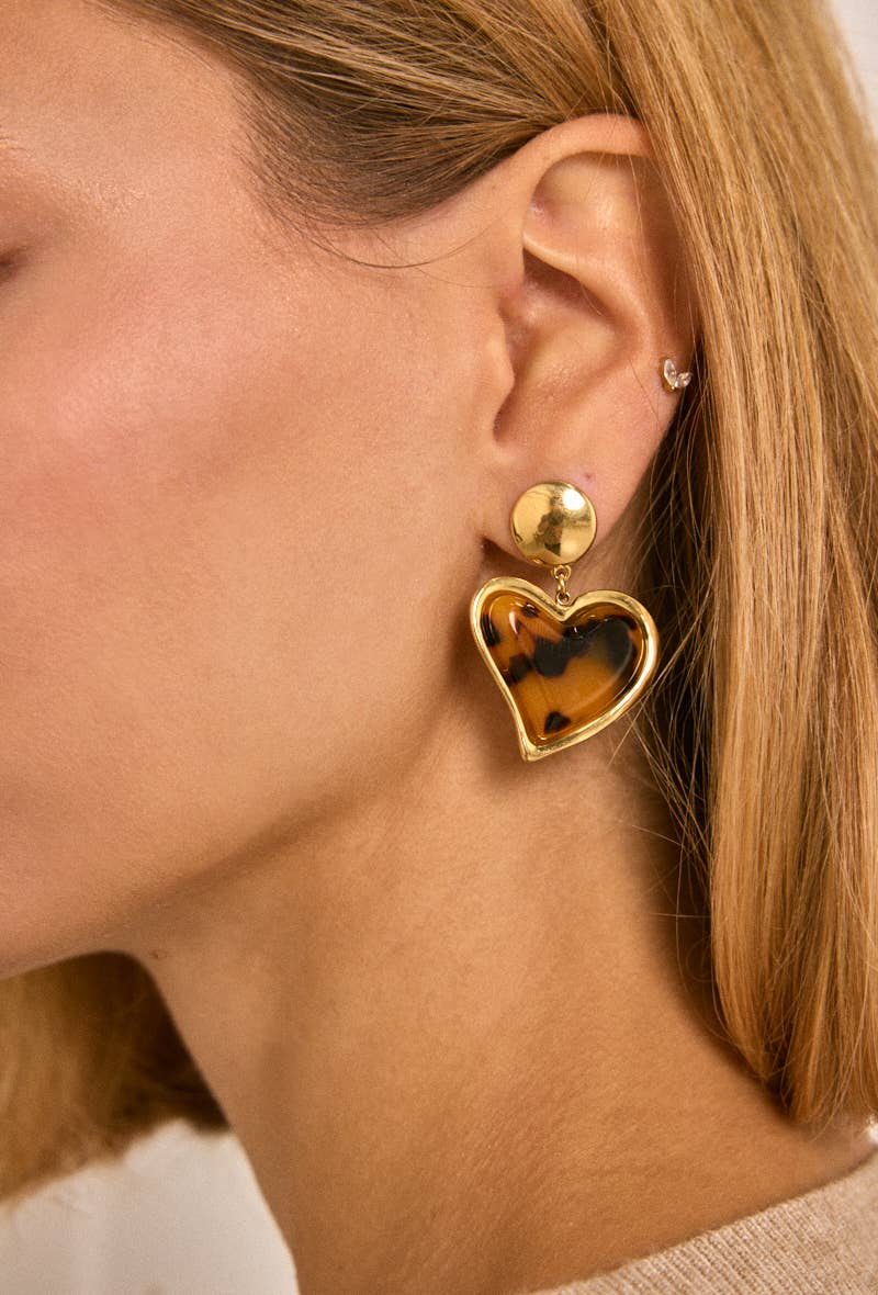 Gold Stainless steel earrings 124RX180 for wholesale on Faire0